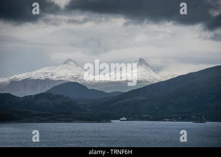 View from Leka Island, Norway, summer 2019. Stock Photo