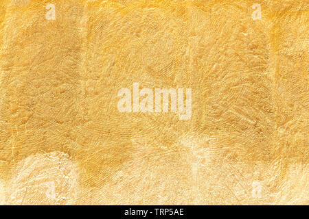 Grunge yellow wall texture as background Stock Photo