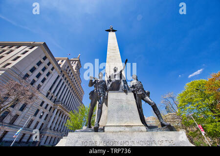 Toronto, Canada-May 20, 2019:  South African War Memorial (a Boer War monument) located at University Avenue and Queen Street West in Toronto Stock Photo