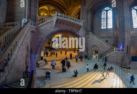 Liverpool Anglican Cathedral,St James Mount,Liverpool,England Stock Photo