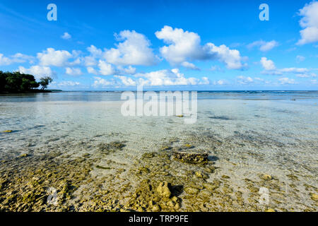 Coral beach at Breakas Resort, Port Vila, Vanuatu, Melanesia Stock Photo