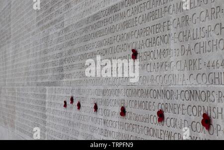 Canadian Memorial at Vimy Ridge, France - detail Stock Photo