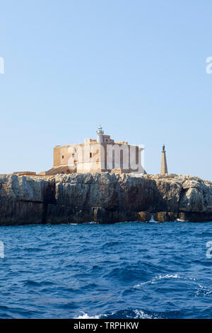 The fort of Portopalo di Capo Passero, Sicily, Italy Stock Photo