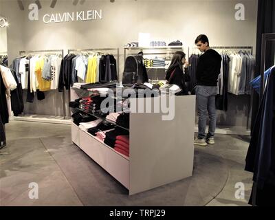Calvin Klein clothing at the Rinascente fashion store in Rome Stock Photo -  Alamy