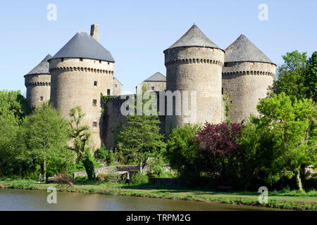 Lassay les Chateaux castle Stock Photo