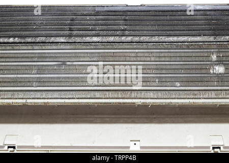 Air conditioner old inside circuit system Stock Photo