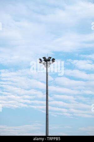 blue sky with cloud and electric pole in Line Thailand Stock Photo - Alamy