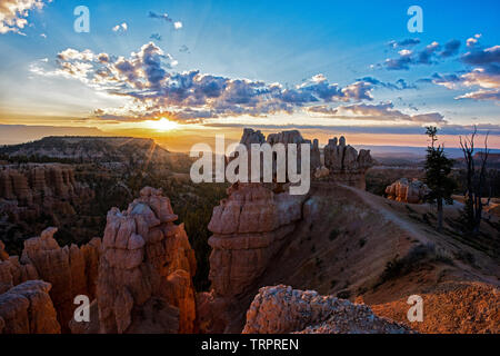 Hoodoos,Utah,Sunset,Rocks,USA,photography,clouds, Stock Photo