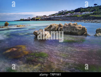 Coverack beach in Cornwall,UK Stock Photo