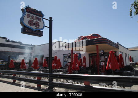 Williams, Arizona, USA: May 24, 2019: Famous Cruiser's bar and grill in the city of Williams, one of the cities on the famous route 66 in Arizona Stock Photo