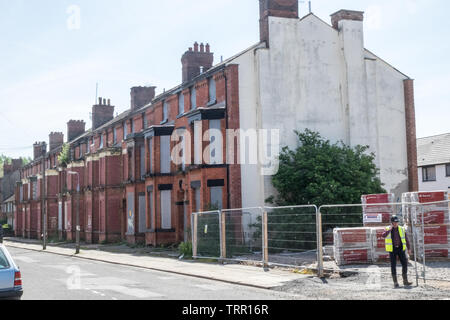 The Welsh Streets,Welsh Streets,Dingle,Toxteth,Liverpool 8,terrace,terraced,housing,redevelopment,Liverpool,Merseyside,Northern,city,England,UK,GB, Stock Photo