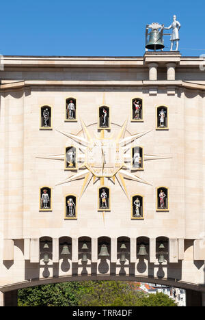 Mont des Arts carillon Carillon du Mont des Arts Clock Face Mont des Arts PALAIS DE LA DYNASTIE  Brussels Belgium Europe EU Europe