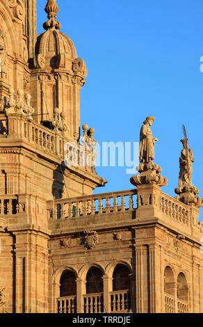 Spain, Galicia, Santiago de Compostela, Cathedral, Stock Photo