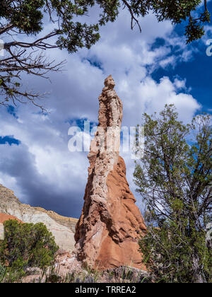 Sedimentary pipe spire at view point near Basin Campground, Kodachrome Basin State Park, Cannonville, Utah. Stock Photo