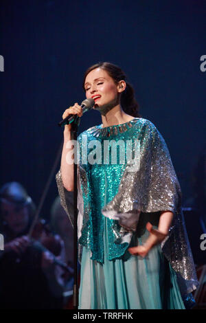 Edinburgh, Scotland. 11 June. 2019. Sophie Ellis Bextor performs on stage at Usher Hall in Edinburgh. Pako Mera/Alamy Live News Stock Photo