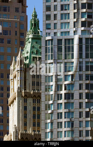 Woolworth building Manhattan NYC Stock Photo