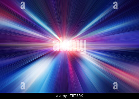 Blur blue color fast speed motion effect abstract for advertising background