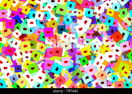 Seamless symmetrical pattern design background. Stock Photo