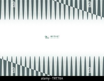 Abstract halftone of gray color trendy decoration with stripe line pattern background. You can use for presentation, ad, poster, brochure, print, artw Stock Vector