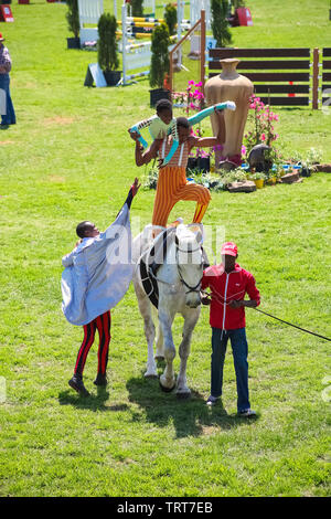 Johannesburg, South Africa - October 08 2011: Equestrian Show Jumping and Horse Riding display Stock Photo