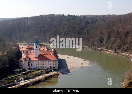 Famous Monastery Weltenburg in Bavaria, Germany Stock Photo