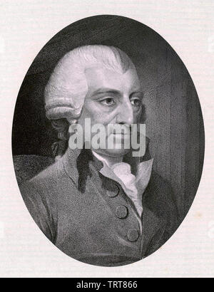 JOHN HOWARD (1726-1790) English philanthropist and prison reformer in 1789 Stock Photo