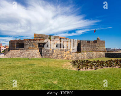 The Fortaleza de Sao Joao da Foz near Porto, Portugal Stock Photo