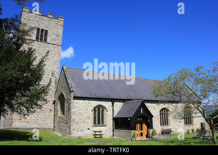 Church of St. Mary and St. Cynfarch, Llanfair Dyffryn Clwyd, nr Ruthin, Denbighshire, Wales