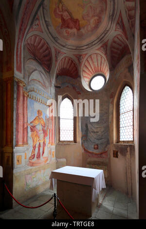 Interior Of The Chapel Bled Castle Lake Bled Bled Town Julian Alps interior-of-the-chapel-bled-castle-lake-bled-bled-town-julian-alps
