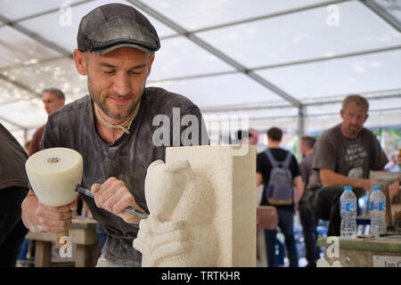 York Stone Carving Festival Stock Photo