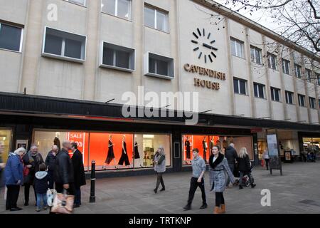 Cavendish House, the House Of Fraser department store on Promenade. Boxing Day sales and shoppers in Cheltenham. 26/12/2018 Picture by Andrew Higgins Stock Photo