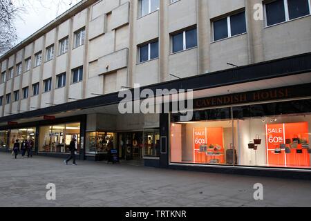 Cavendish House, the House Of Fraser department store on Promenade. Boxing Day sales and shoppers in Cheltenham. 26/12/2018 Picture by Andrew Higgins Stock Photo