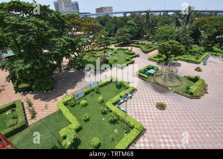 Front garden of the Science City, Kolkata, India. Stock Photo