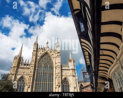 York Minster from St Williams College City of York Yorkshire England Stock Photo