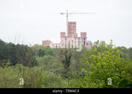 Construction site of multifunctional building castle in Stobnica, Poland. May 2nd 2019 © Wojciech Strozyk / Alamy Stock Photo Stock Photo