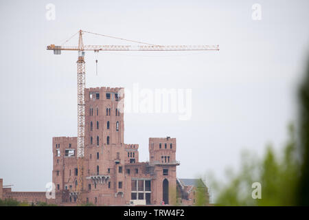 Construction site of multifunctional building castle in Stobnica, Poland. May 2nd 2019 © Wojciech Strozyk / Alamy Stock Photo Stock Photo