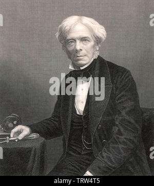 MICHAEL FARADAY (1791-1867) English scientist Stock Photo
