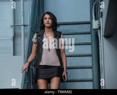 NAOMI SCOTT in POWER RANGERS (2017). Copyright: Editorial use only. No merchandising or book covers. This is a publicly distributed handout. Access rights only, no license of copyright provided. Only to be reproduced in conjunction with promotion of this film. Credit: LIONSGATE/SABAN BRANDS/SABAN ENT/WALT DISNEY STUDIOS / Album Stock Photo