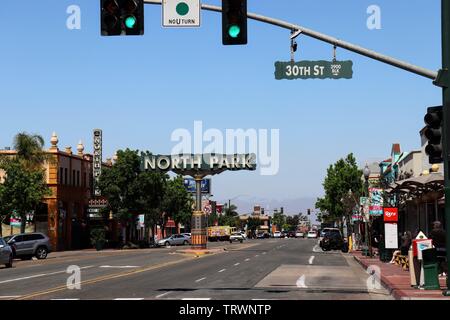 North Park Sign San Diego Stock Photo