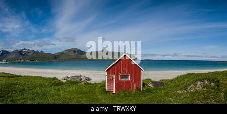 Ramberg Beach, Lofoten Islands, Norway. Stock Photo