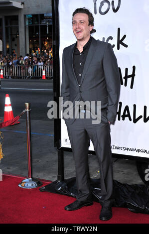 LOS ANGELES, CA. April 10, 2008: Jason Segel at world premiere of his new movie 'Forgetting Sarah Marshall' at Grauman's Chinese Theatre, Hollywood. © 2008 Paul Smith / Featureflash Stock Photo