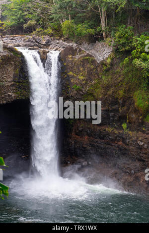 The Rainbow Falls, Hilo, Hawaii. Stock Photo