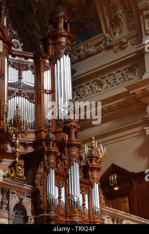 An organ in a cathedral in Germany Stock Photo