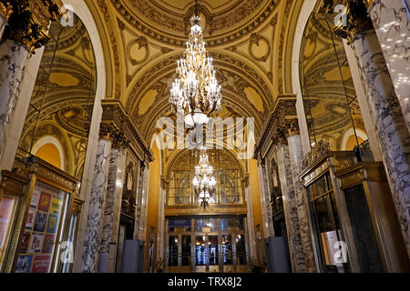 Paramount theatre lobby Boston MA Stock Photo