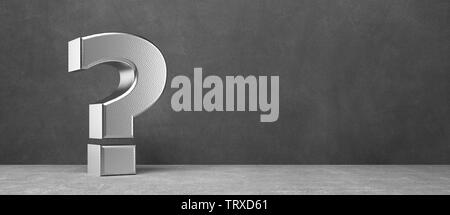 question mark in emty room - Illustration Stock Photo - Alamy