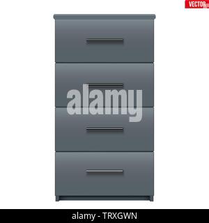 Office Cabinet with drawers Stock Vector