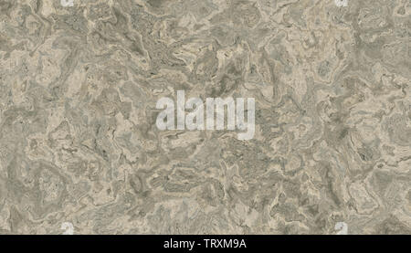 Grey marble pattern with curly grey and black veins. Abstract texture and background. 2D illustration Stock Photo