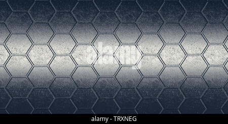 hexagonal pattern in technical structure - Illustration Stock Photo - Alamy