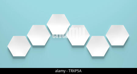 hexagonal pattern in technical structure - Illustration Stock Photo - Alamy