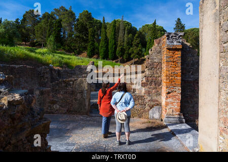 Ancient Roman town Miróbriga, Santiago do Cacem, Natural Park of Southwest Alentejo and Costa Vicentina, Alentejo, Portugal, Europe Stock Photo